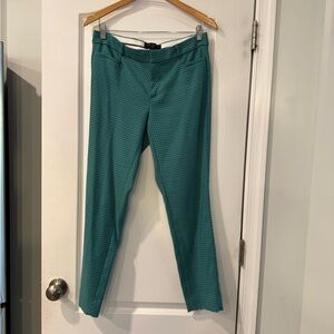 Banana Republic Teal Geometric Pants